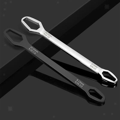 #ad Multifunctional Adjustable Wrench Double End Ratchet Spanner for DIY Machine $12.58