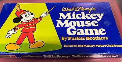 #ad BOARD GAME Mickey Mouse Game By Parker Brothers Club Song NEW $50.00
