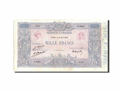 #ad #210106 Banknote France 1000 Francs 1 000 F 1889 1926 #x27;#x27;Bleu et Rose#x27;#x27; 192 $245.70
