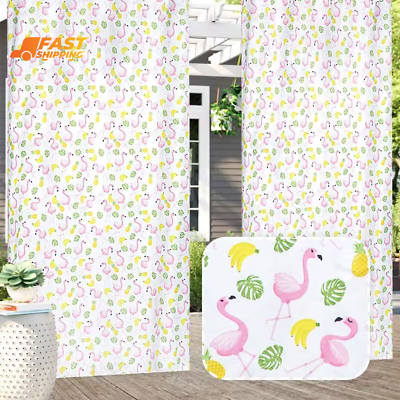 #ad Outdoor Printed Curtains54#x27;#x27; X 84#x27;#x27; 1 Panel Flamingo G $27.36