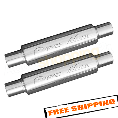 #ad Pypes MVR200S Set of 2 M 80 Race Pro Series 14quot; 304 Stainless Steel Mufflers $161.72
