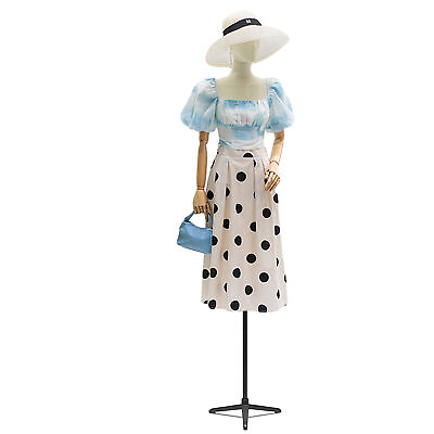 #ad Female Mannequin Torso Dress Clothing Form Display BodyHand with Tripod Stand $181.98