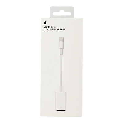 Genuine Apple Lightning to USB Camera Adapter MD821AM A Model A1440 White $15.99