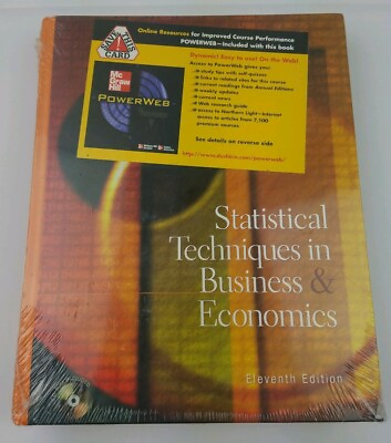 #ad NEW Statistical Techniques In Business amp; Economics Eleventh Edition w CD ROM $9.89