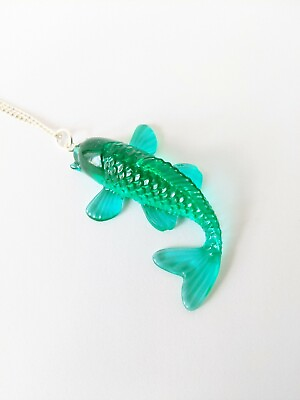 #ad Handmade Large Koi Carp Fish Resin Pendant Unique Statement Necklace Birthday GBP 10.95
