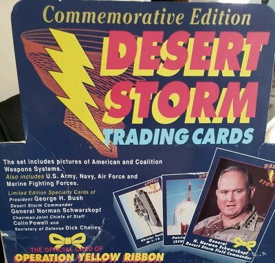 #ad New Desert Storm Trading CardsOperation yellow ribbon Commemorative Edition $29.90
