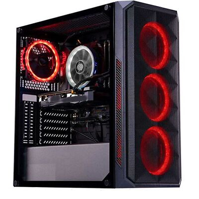 #ad GAMING DESKTOP PC CUSTOM AMD RYZEN 5 5600G 16GB RAM 500GB SSD Radeon RX 550 $739.00