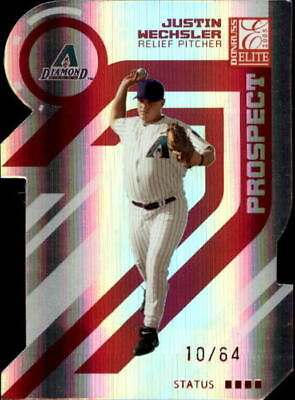 #ad 2005 Donruss Elite Status Diamondbacks Baseball Card #198 Justin Wechsler 64 $2.00