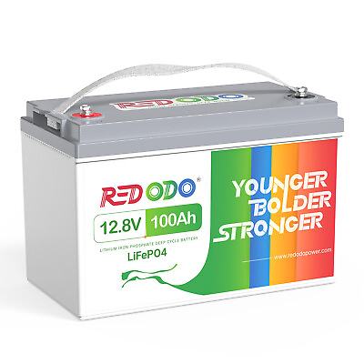 #ad #ad Redodo Lithium Battery 12V 100Ah LiFePO4 for RV Off grid Solar Trolling Motor $183.99