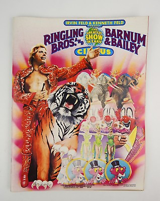 #ad 1984 113th Edition Ringling Bros Souvenir Program w Poster great condition $16.99