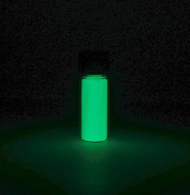 #ad Green Europium Phosphorescent Glow in the Dark Powder Chemistry Sample $9.95