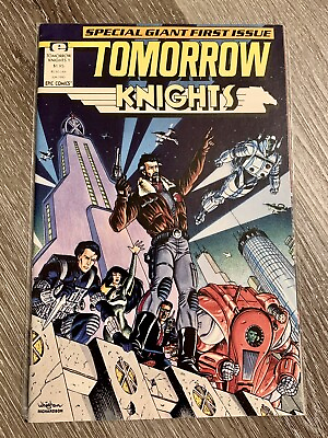 #ad Tomorrow Knights #1 Comic Book Epic Comics Book 1990 Bagged Boarded VF $5.91