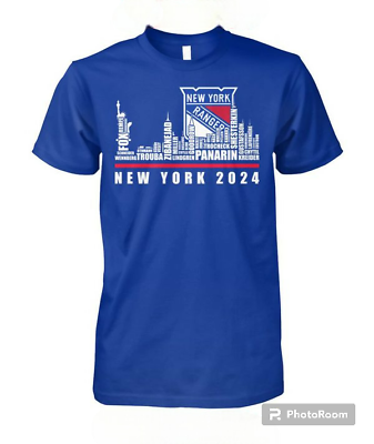 #ad New York Rangers HockeyTeam 2023 2024 Player Names T Shirt Size S 5XL $22.99