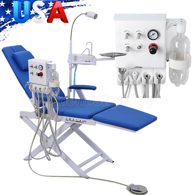 #ad Mobile Dental Portable Folding Chair Unit Air Turbine LED Light Turbine Unit $137.99