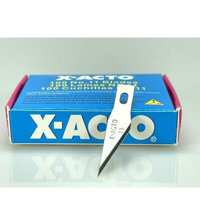 #ad X ACTO X611 100 Pc. No.11 Bulk Pack Blades for X Acto Knives New $15.84