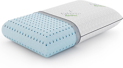 #ad King Size Gel Memory Foam Pillow: Ventilated Orthopedic Cooling Design with Wa $44.99