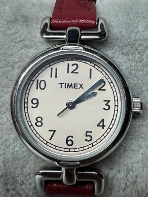 #ad Ladies Timex Silver Tone WR 30M Quartz Watch New Battery $9.84