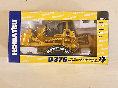#ad First Gear Komatsu 1 50 D375 Dozer Tractor w Metal Tracks amp; Ripper Yellow C $150.00