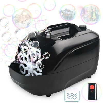 #ad Portable Bubble Machine Automatic Bubble Blower Maker USB Battery Remote Control $29.97