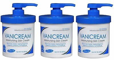 #ad Vanicream Moisturizing Skin Cream Sensitive Skin Fragrance Free 16 oz Pack of 3 $57.92
