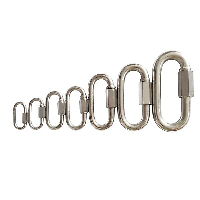 #ad Carabiner Quick link Strap Connector Steel Chain Repair Shackle D Shape $44.99
