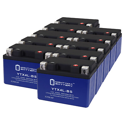 #ad Mighty Max YTX4L BS Lithium Battery Replaces GS YTX4L BS Premium AGM 10 Pack $489.99