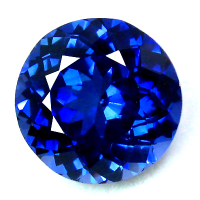 #ad 10 CT Natural Flawless Ceylon Blue Sapphire Round Cut Loose Certified Gemstone $22.43
