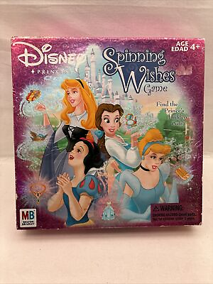 #ad Disney Princess Spinning Wishes Game Milton Bradley 2004 100% Complete $12.79