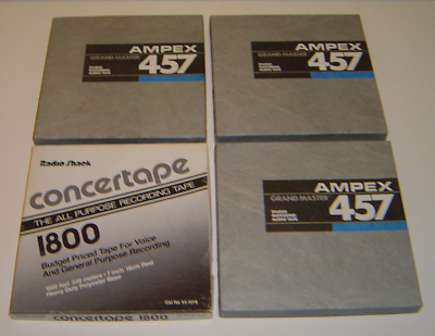#ad Ampex Grand Master 457 Studio Mastering Audio Tape Reel Recorder Lot $75.00