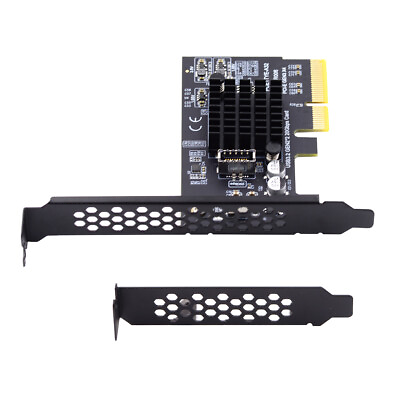 #ad USB 3.2 PCI E 4X Express Card to USB3.2 Gen2 Type E PCIE Controller Adapter Card $32.21