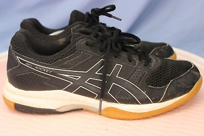 #ad Asics Gel Rocket Running Shoes Womens Size 8 Black Sneakers Training Volleyball $21.25