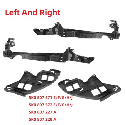 #ad Fit For 2009 2013 VW Golf GTI MK6 Pair Front Headlight Guide Support Bracket Set $49.17