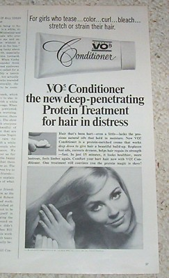 #ad 1967 vintage ad Alberto Culver VO5 hair Pretty Girl PRINT ADVERTISING $6.99