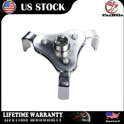 #ad 3 8 Universal Adjustable Removal Tools Oil Filter Wrench Two Ways 3 Jaw Remover $13.59