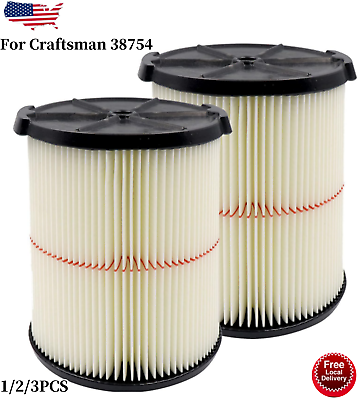 #ad Replacement Cartridge Filter for Craftsman 9 38754 Wet Dry Vac Vacuum Cleaner $35.99