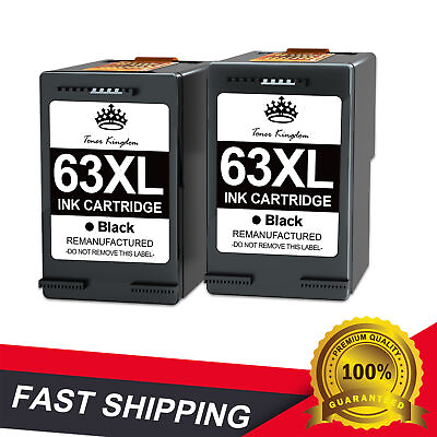 #ad 2 Pack 63XL Ink Cartridge Black Combo For HP 4512 3830 4655 5200 4516 5255 3834 $22.96