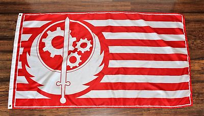 #ad California Republic Fallout Flag Banner Brotherhood of Steel 3#x27; x 5#x27; XZ $13.77