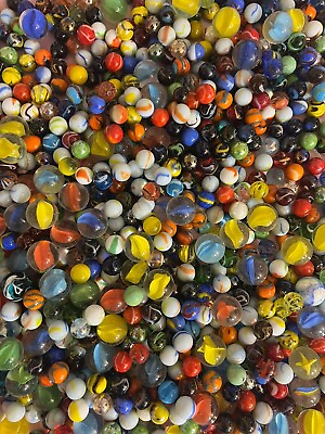 #ad Marbles Tons Of Shooters 3LB BAGS Weighed From This Huge $30.00