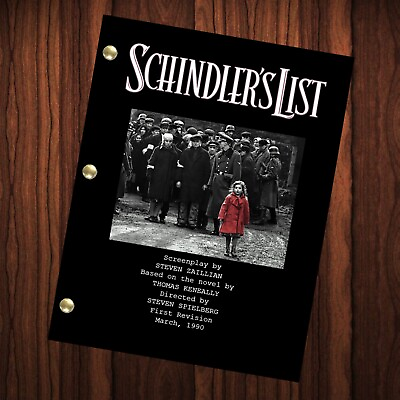 #ad Schindler#x27;s List Movie Script Reprint Full Screenplay Full Script $24.99
