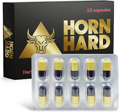 #ad HORN HARD Male Herbal Vitality Supplement 10 Pills $28.47