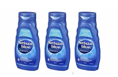 #ad 3X SHIPS NOW Selsun Blue Normal Oily Hair Anti Dandruff Shampoo 300ml $49.95