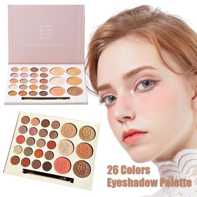 #ad 26 Colors Eyeshadow Palette 3in1 Make up Eyeshadow Blusher Highlight Sell $9.90