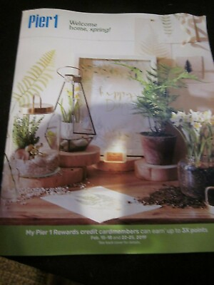 #ad Pier 1 Imports Mailer Look Book February 2019 Welcome Home Spring Brand New $3.99