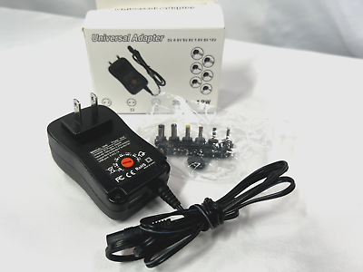 #ad Power Adapter 30W Universal AC DC 3V 12V Multi Voltage Charger Converter EUC $12.48
