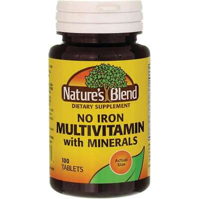 #ad Nature#x27;s Blend Multivitamin with Minerals No Iron 100 Tabs $11.42