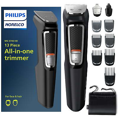 #ad 13 Piece Mens Grooming Kit For Beard Face Nose and Hair Trimmer $19.50