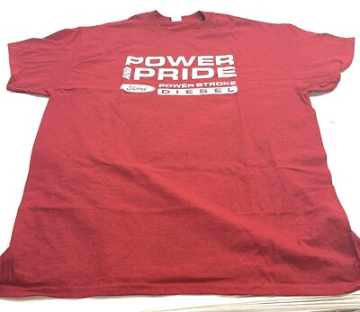 #ad New Ford T Shirt Power amp; Pride. Powerstroke T Shirt Red XL or XXL $18.71