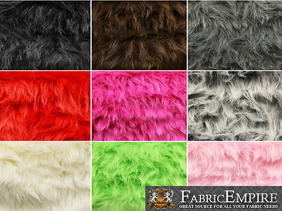 #ad Faux Fur Fabric Long Pile MONKEY SHAGGY 60quot; Wide Sold by the yard $24.99