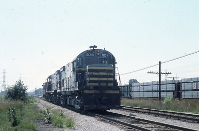 #ad BRC BELT RAILWAY OF CHICAGO Railroad Train Locomotive Original 1975 Photo Slide $4.99