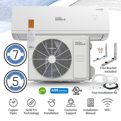 #ad Premium 12000 BTU Mini Split Air Conditioner Inverter Heat Pump 21.4 SEER2 220V $622.00